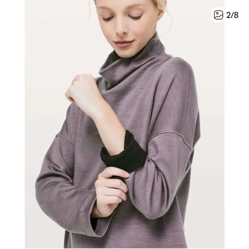 Lululemon Principal Dancer Funnel Neck Sweater Lunar Rock 4